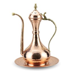 Lüx Dövme Bakır İbrik